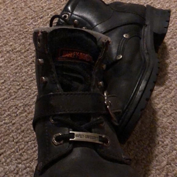 Harley Davidson Leather Boots Size 8.5 - Picture 6 of 11